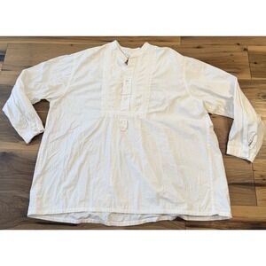 Wah Maker True West Outfitters Women's White Prairie Tunic Blouse Size 2X